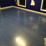 Blue Polished Floor